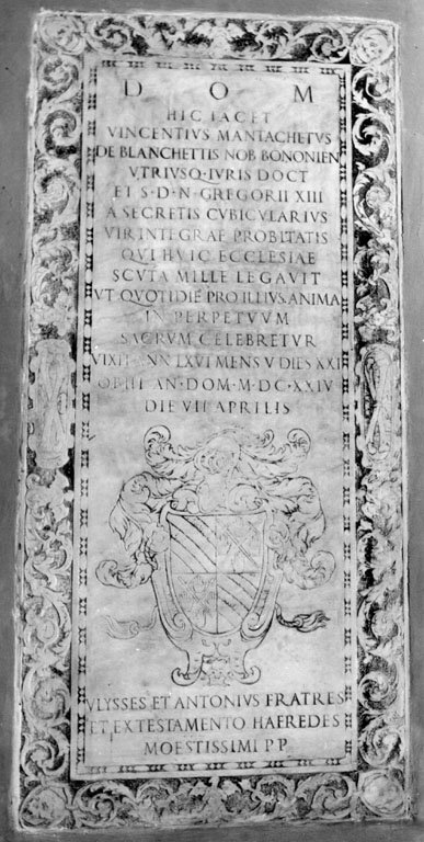 lapide tombale - ambito romano (sec. XVII)